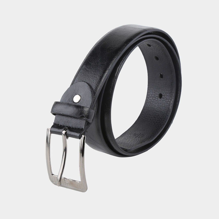 Men's Polyurethane Casual Belt, Size 40, Smooth/Plain, , large image number null