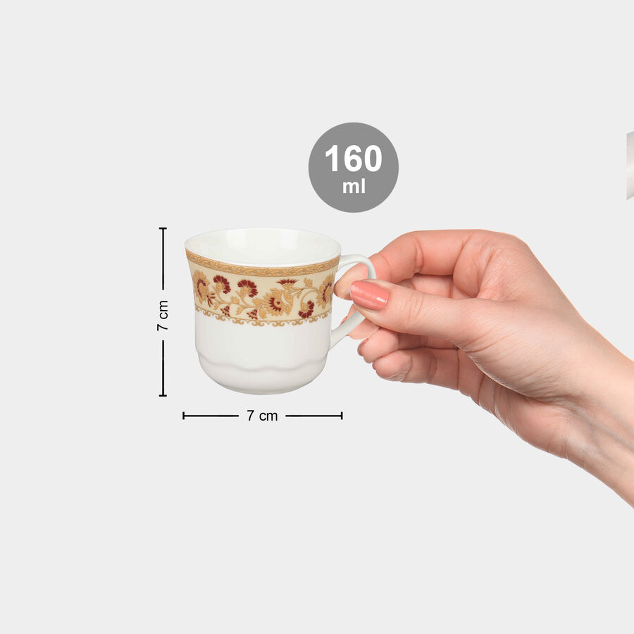 160 ml Bone China Mug, Set of 6, , large image number null