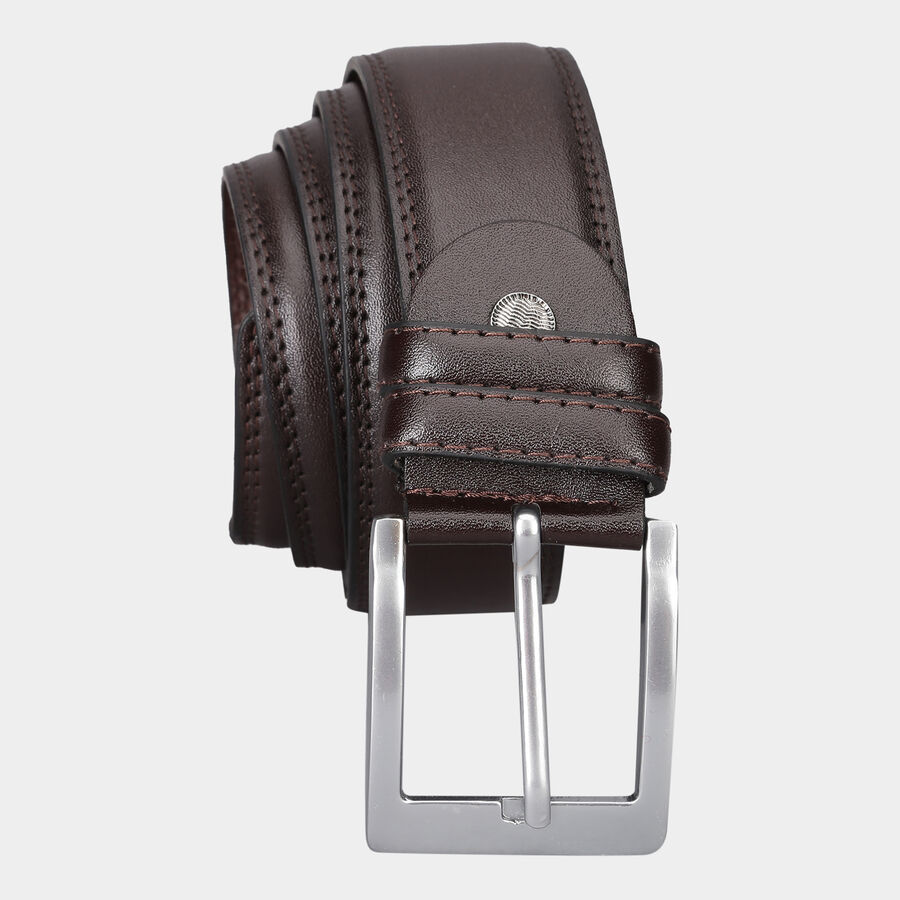 Men's Brown Polyurethane Casual Belt, , large image number null
