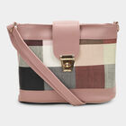 Women's Pink Polyurethane Handbag, , small image number null
