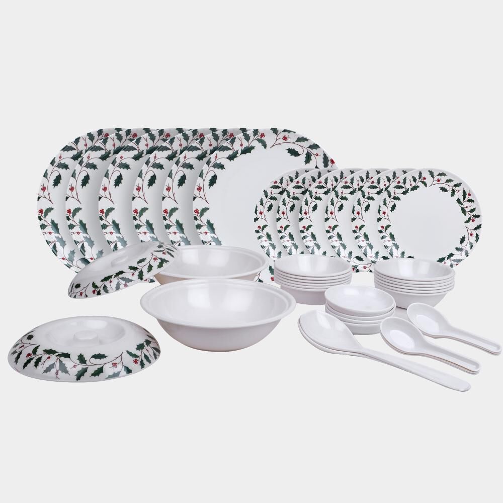 Home Finery                         Melamine Dinner Set 40 Pcs