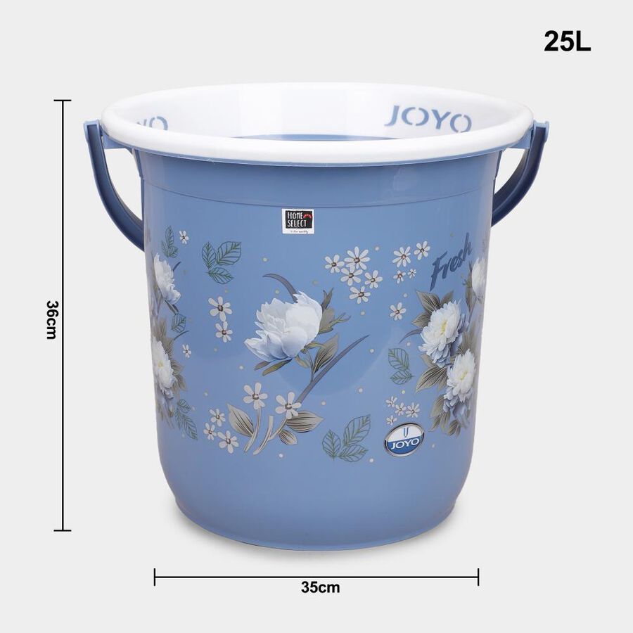25L Blue Plastic Bucket, , large image number null