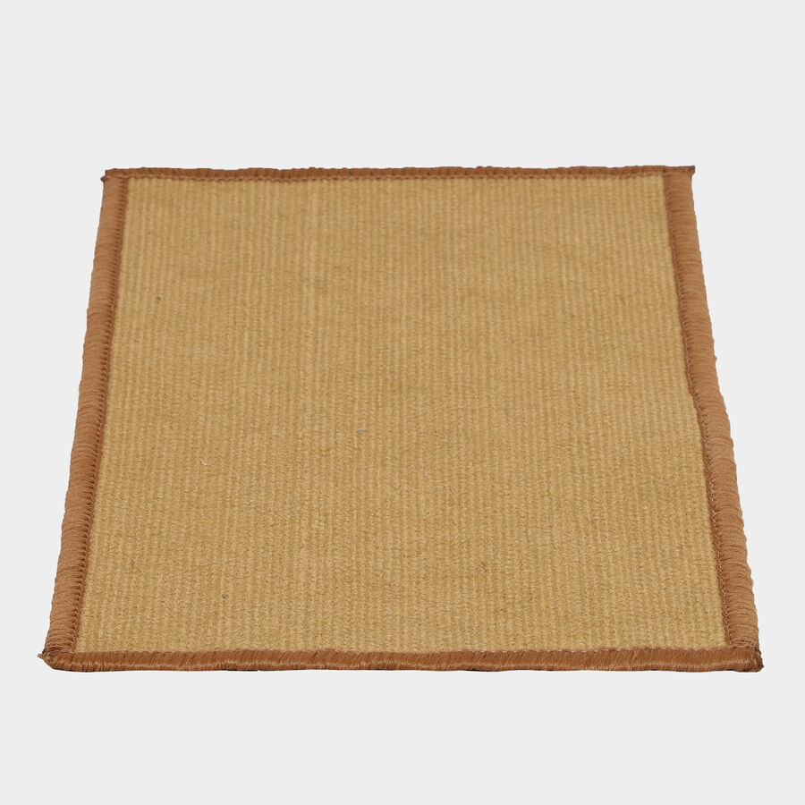 Beige Polyester Cotton Door Mat, , large image number null
