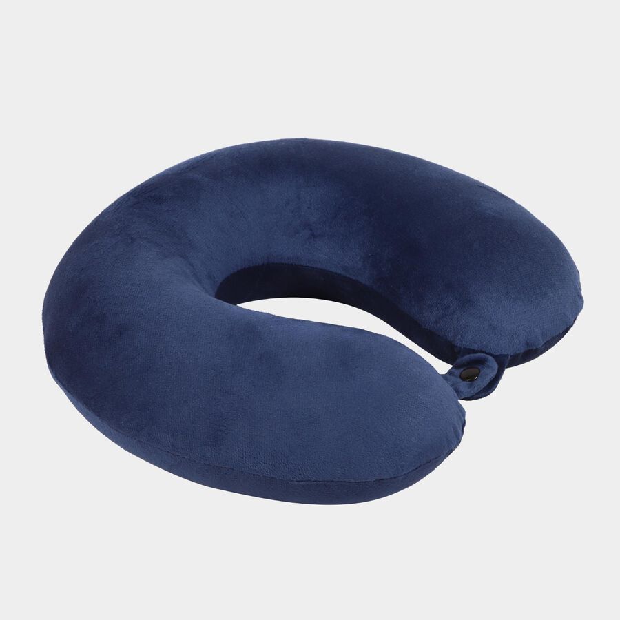 Dark Navy Blue Solid Pillow, , large