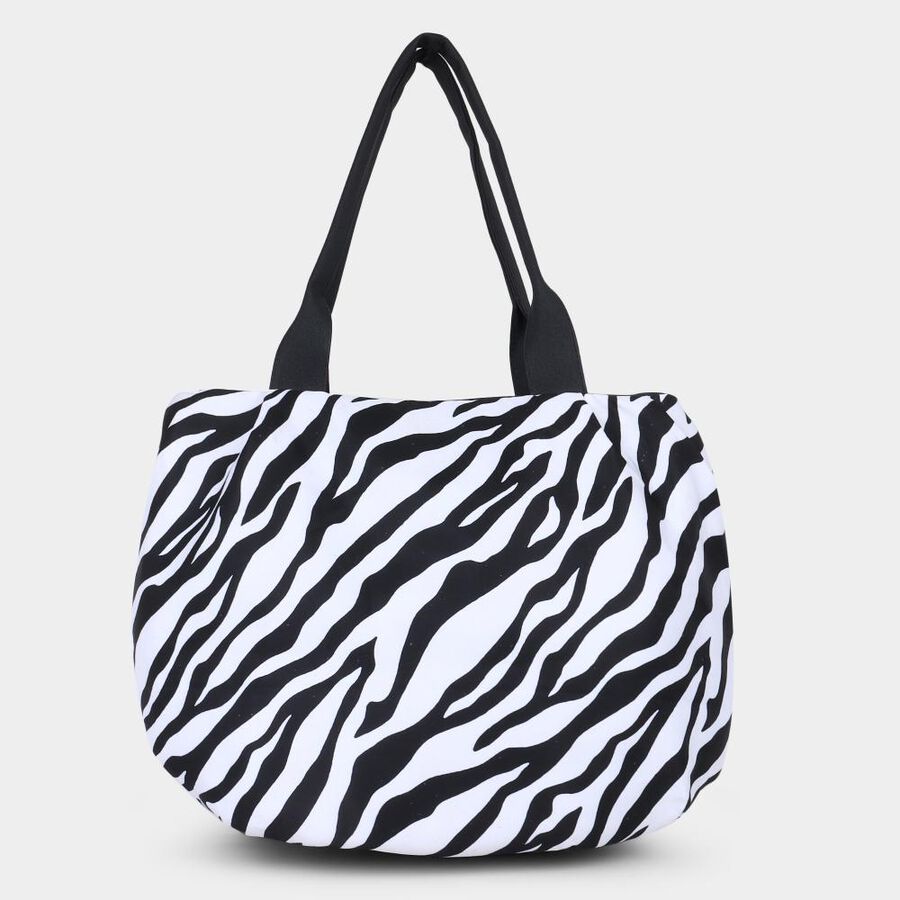 Women's Printed Fabric-Polyester Shopping Bag, Medium, , large image number null