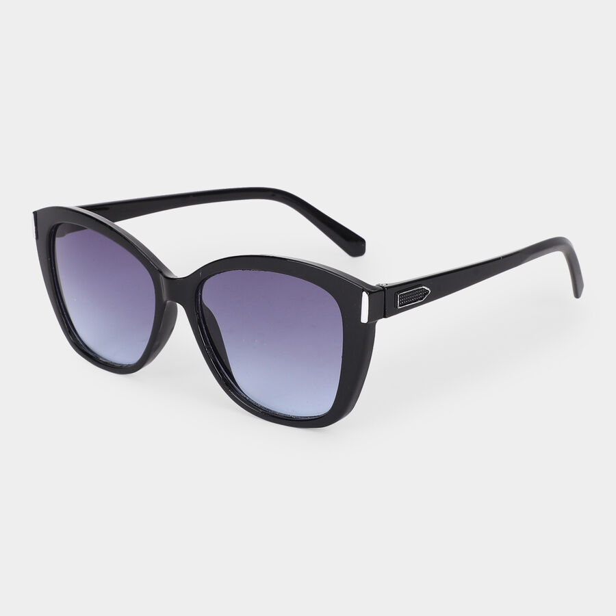 Women's Brown Plastic Sunglasess, , large