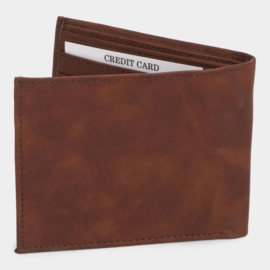 Men's Brown Polyurethane Wallet, , large image number null