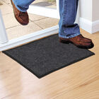 Grey Polyester Cotton Door Mat, , small image number null