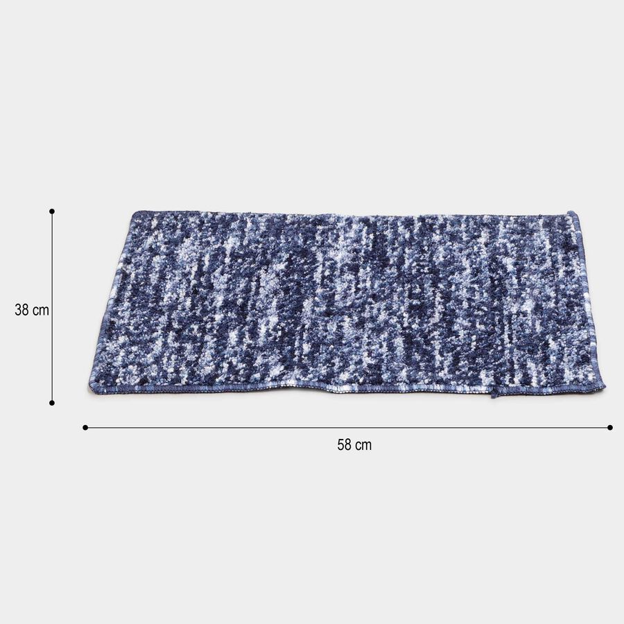 Anti-Skid Blue Polyester Door Mat, , large image number null