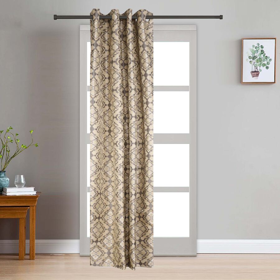 7ft. Brown Microfiber Door Curtain, , large image number null