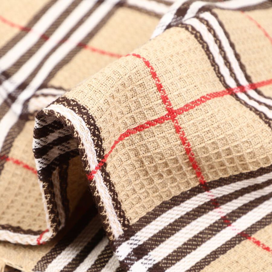 220 GSM Brown Cotton Blend Bath Towel, , large
