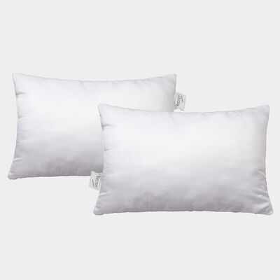 Solid Fibre Pillow, Set of 2