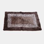 Brown Solid Shaggy Doormat, , small image number null
