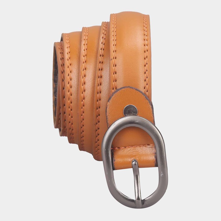 Women's Tan Polyurethane Belt, , large image number null