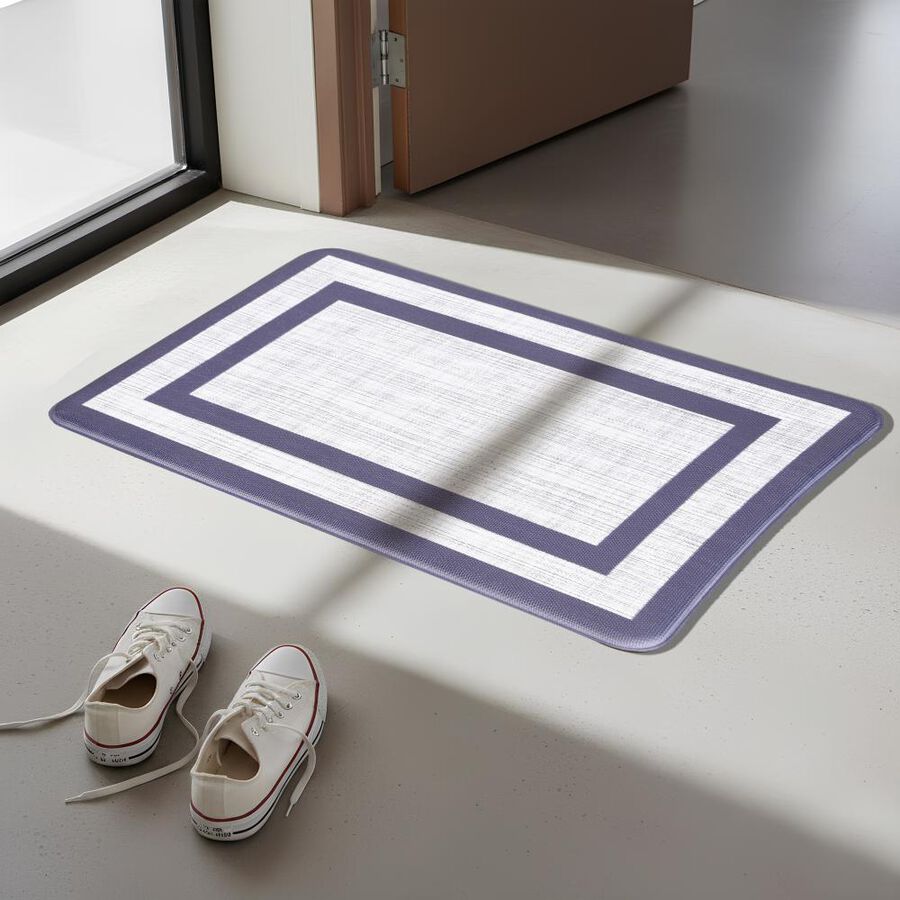 Anti-Skid Blue Door Mat, , large