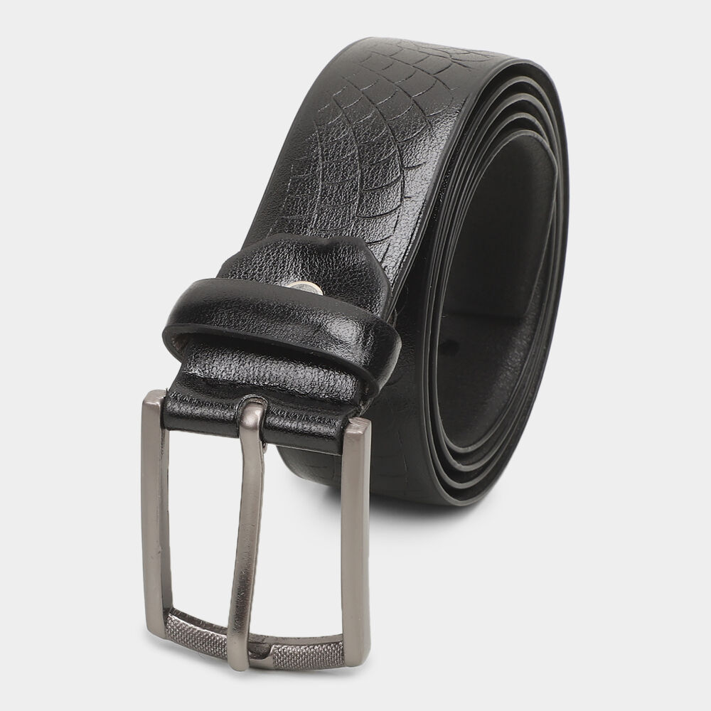 Black Tie                         Men's Tan Brown Polyurethane Belt Black Tie                         Men's Tan Brown Polyurethane Belt