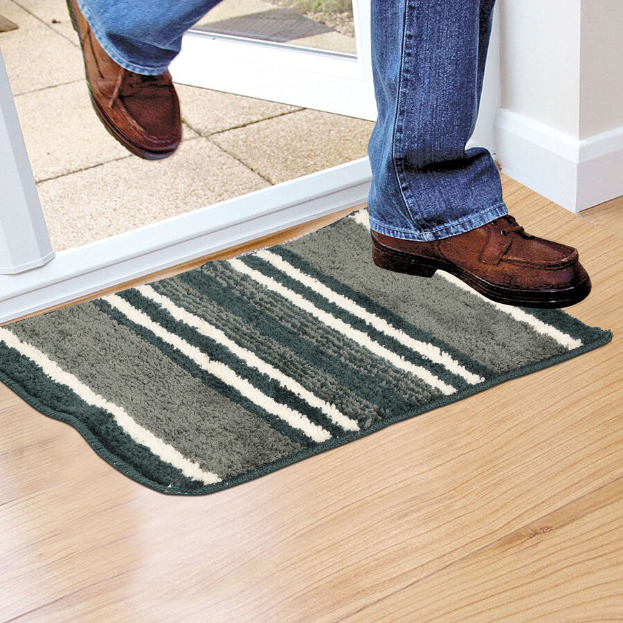 Grey Polyester Door Mat, , large image number null