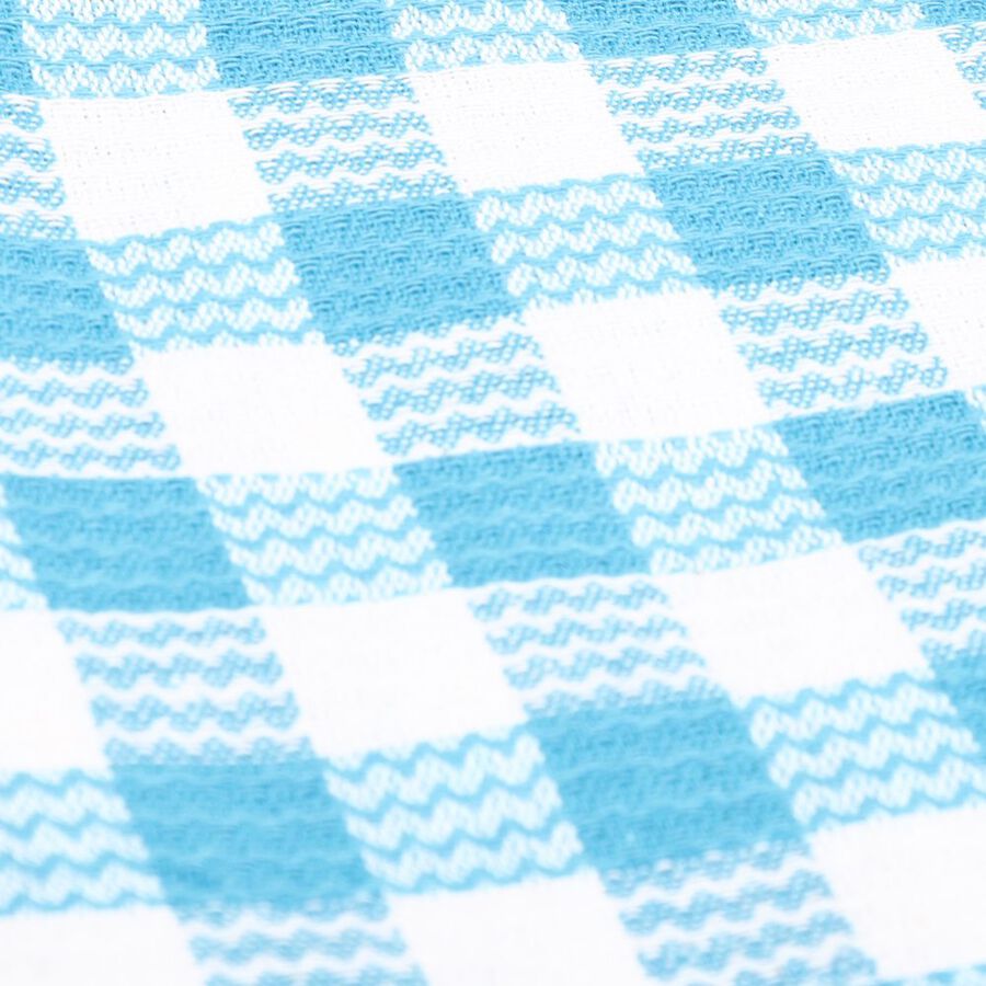 220 GSM Blue Cotton Blend Bath Towel, , large