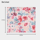 120 GSM Pink Polyester Double Bedsheet, , small image number null