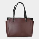 Maroon Polyurethane Hand Bag, , small