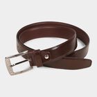 Men's Brown Polyurethane Formal Belt, , small image number null