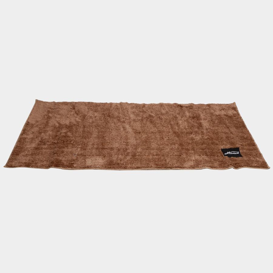Anti-SKId Brown Polyester Bedside Runner, , large image number null
