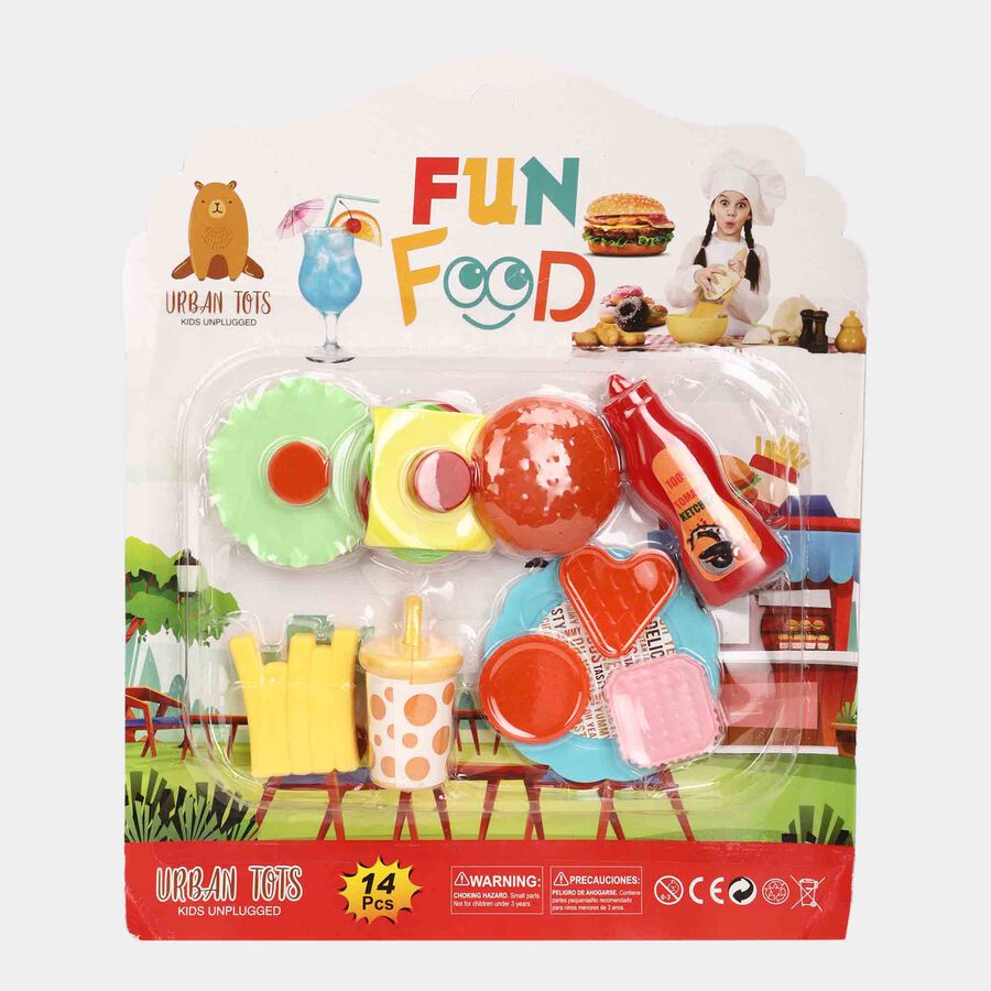 Kid's 14 Pcs. Toy Food, , large image number null