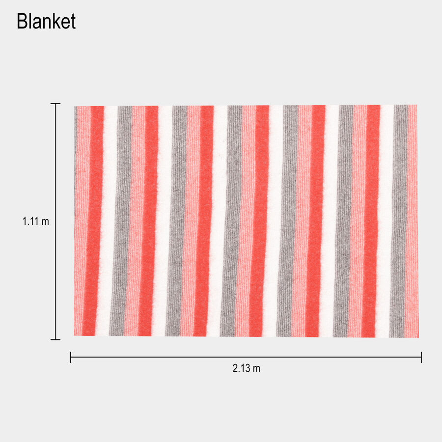 330 GSM Red Microfiber Blanket, , large image number null