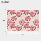 Pink Floral Printed Single Bedsheet, , small