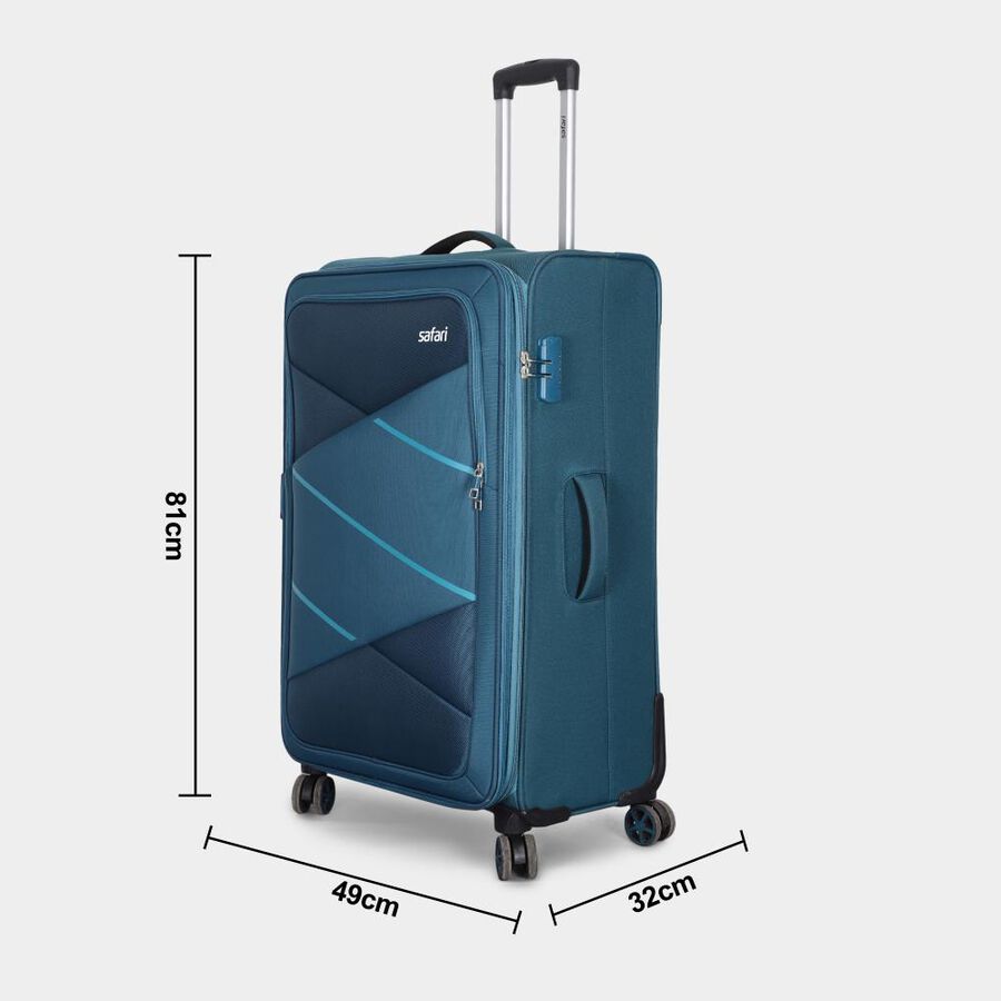 8-Wheel Polyester Soft Case Trolley, Large, , large image number null