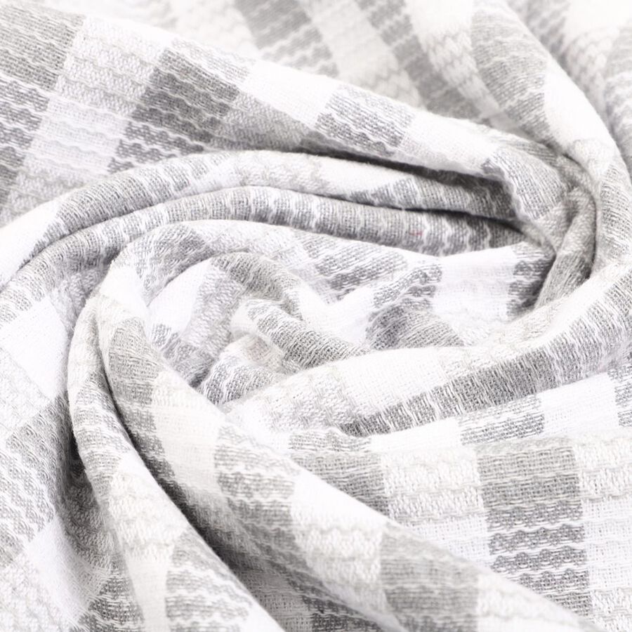 220 GSM Grey Cotton Blend Bath Towel, , large