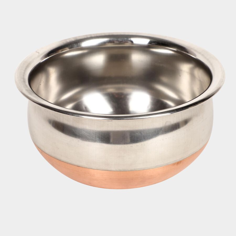 3 Pcs. Steel Handi - 700 ml, 1 L, 1.35 L, , large image number null