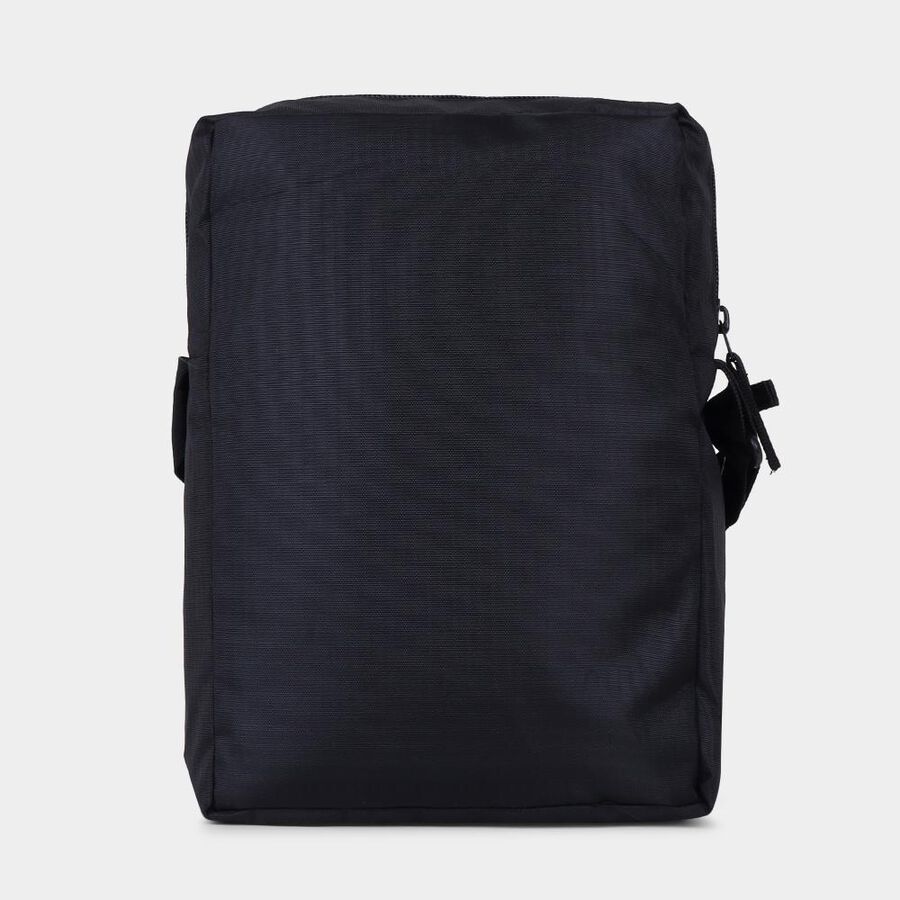 Men's Black Canvas Sling Bag, , large image number null