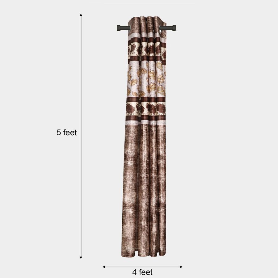 5ft. Brown Window Curtain, , large image number null
