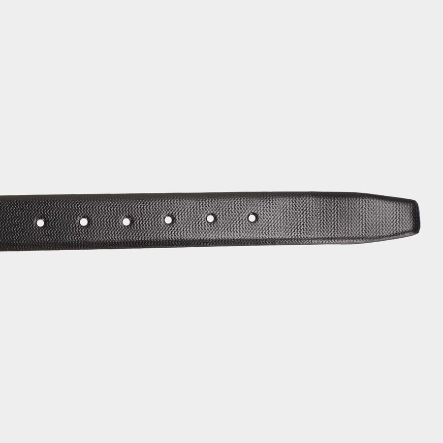 Men's Black Leather Formal Belt, , large image number null