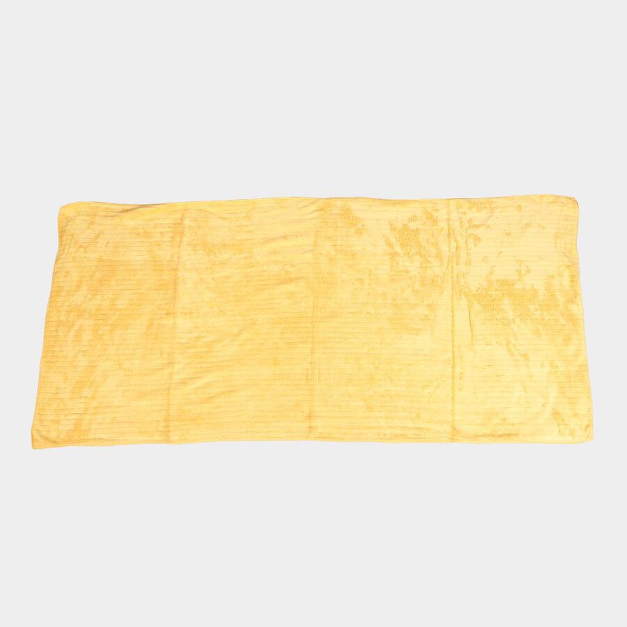 280 GSM Yellow Microfiber Bath Towel, , large