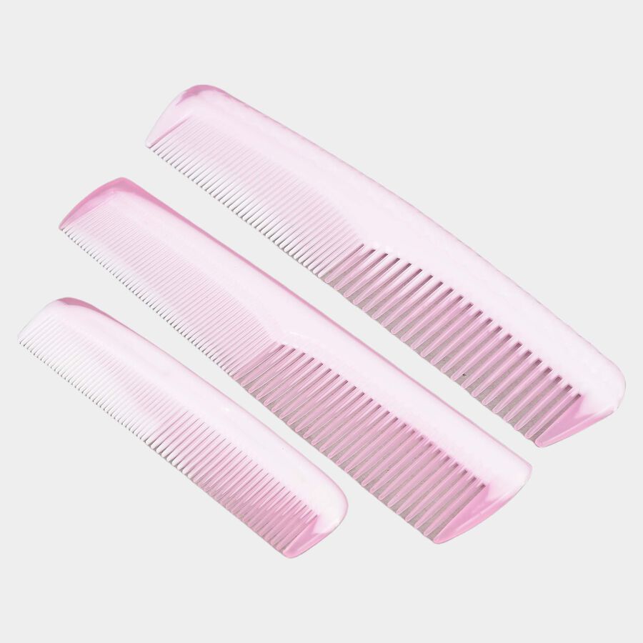 Plastic Hair Comb, Set of 3, , large image number null