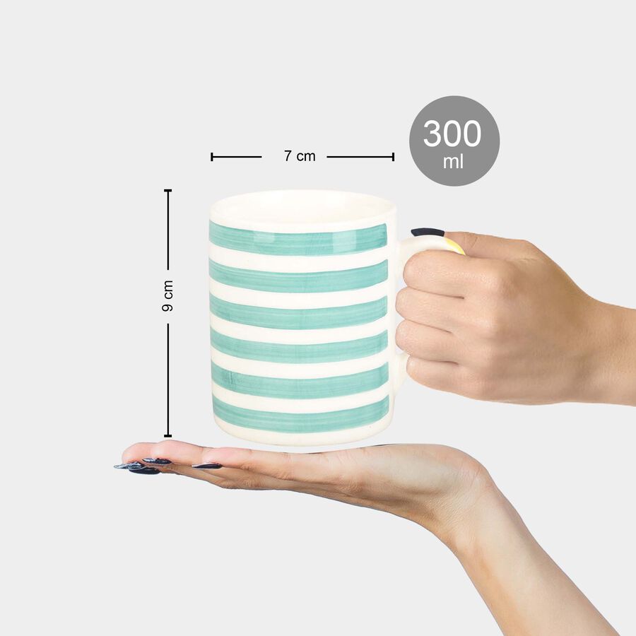 300 ml Stoneware Mug, Hand Painted Colour, , large image number null