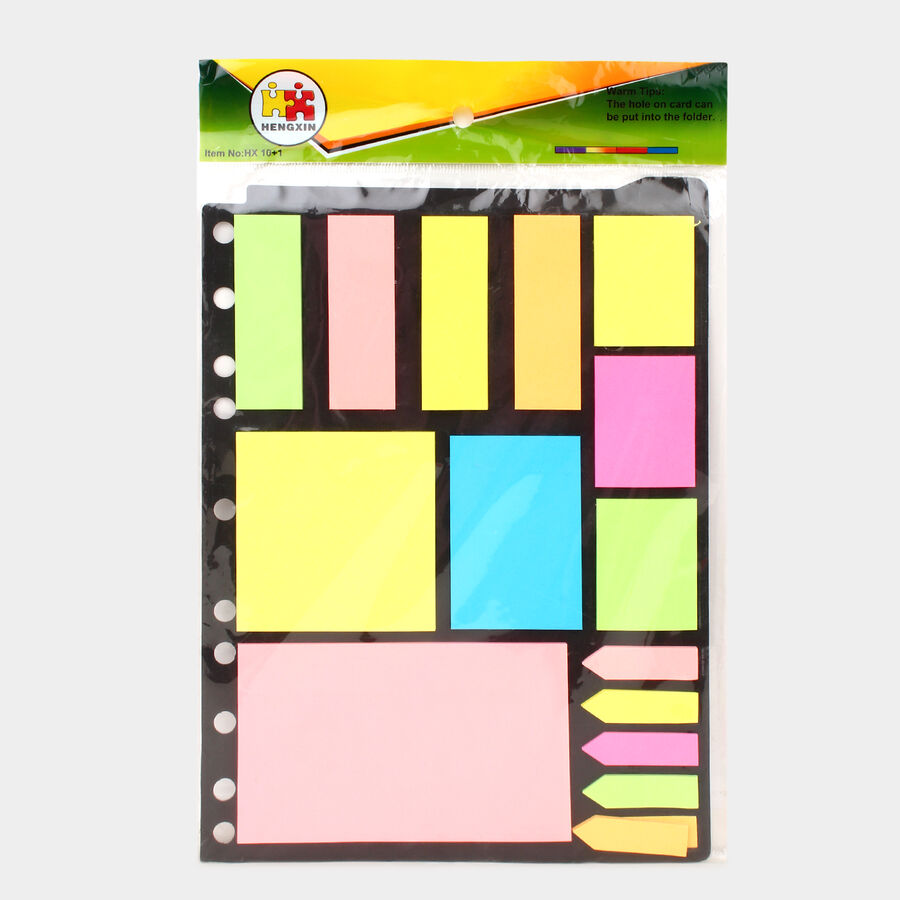 Sticky Note Pad 15 Pcs. Set - Colour/Design May Vary, , large image number null