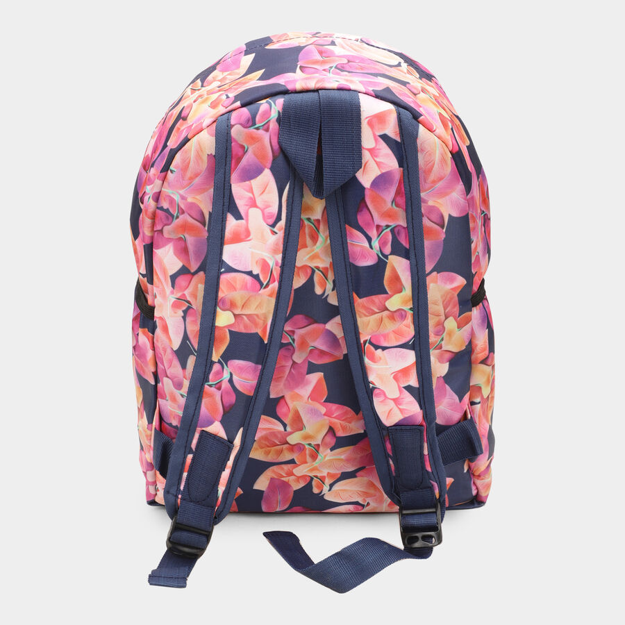 Women's Blue Polyurethane Backpack, , large image number null