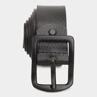 Men's Black Leather Casual Belt, , small image number null