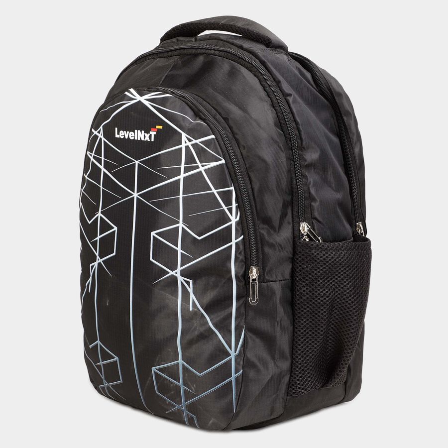Black Polyester Backpack, 24 L(Approx), , large image number null