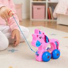 Kid's Pink Plastic Pull Along Toy , , small