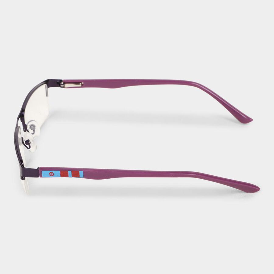 Clear Glass Plastic Half Rim Frame - Color May Vary, , large image number null