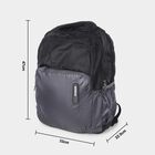 Dark Grey Polyester Backpack with Laptop Compartment, , large image number null
