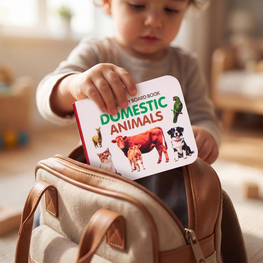My First Tiny Board Book Domestic Animals Paper Board Book, , large