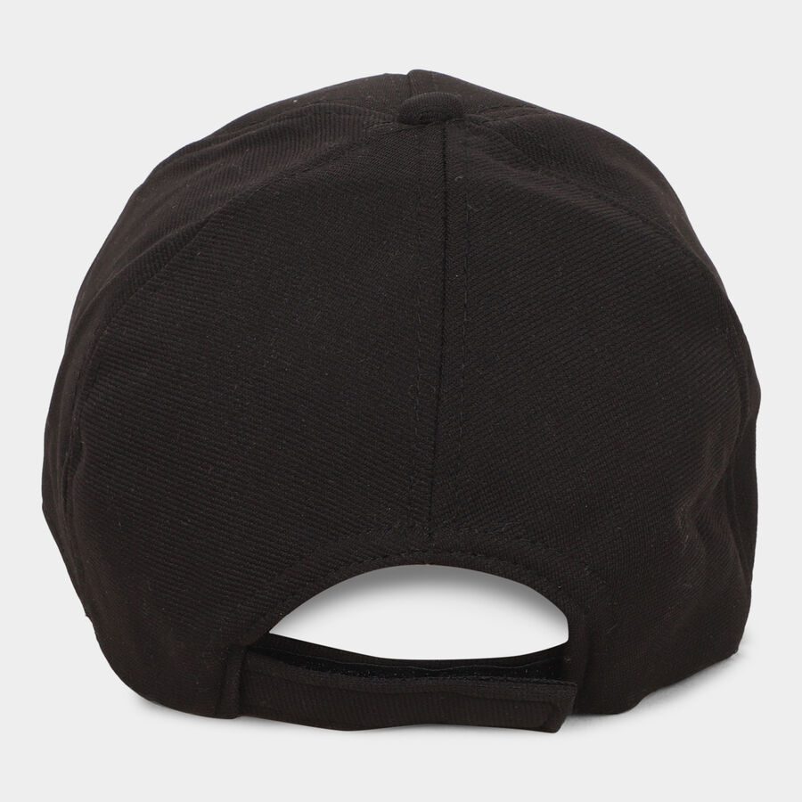 Black Men's Cotton Cap, , large image number null