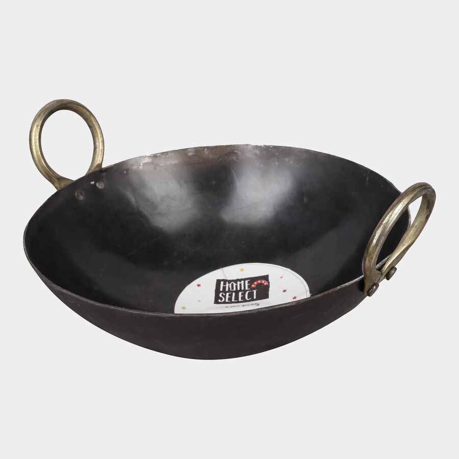 Deep Frying Iron Kadhai - 27 Cm, , large image number null