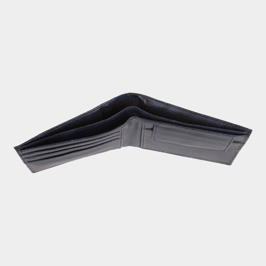 Men's Blue Polyurethane Wallet, , large image number null