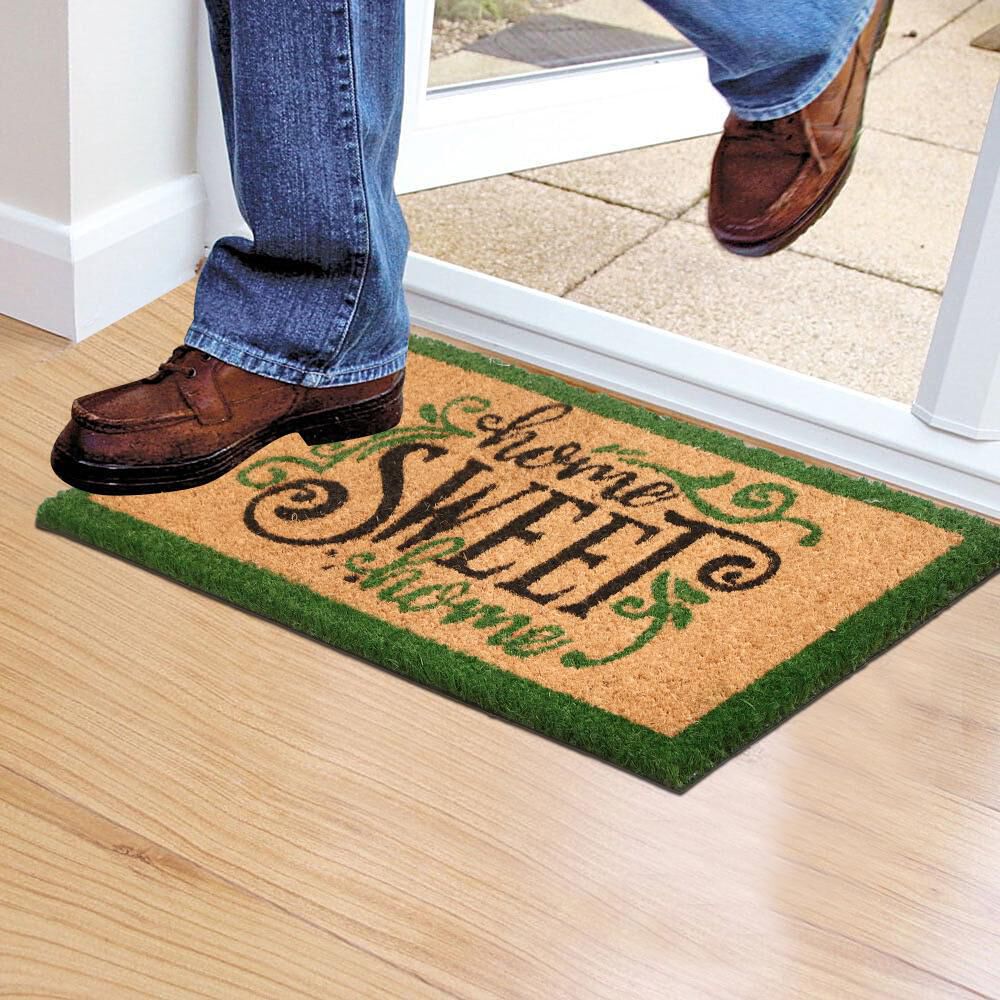 Home Beautiful                         Anti-Skid Beige Coir Door Mat
